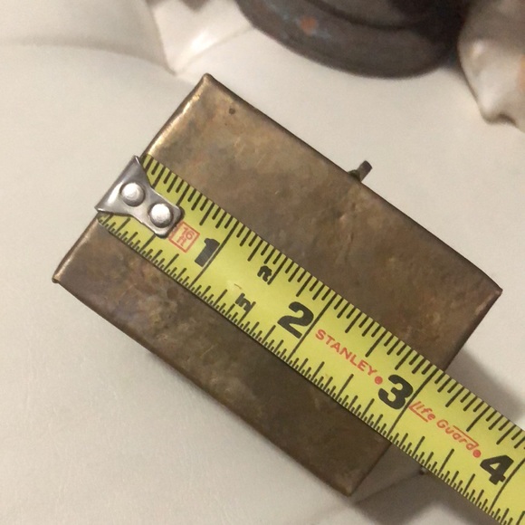 Vintage Brass Cricket Box-EUC-Slightly Tarnished-3x2 - Picture 11 of 13